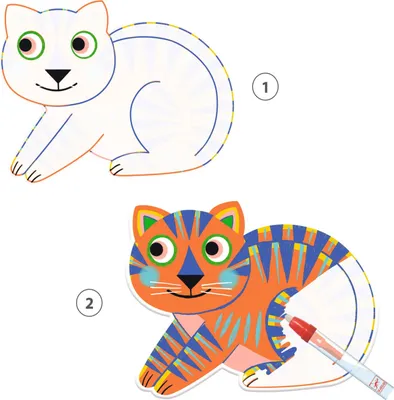 Produktbild von DJECO Aquarellmalbuch - Katze