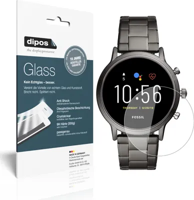 Produktbild von 1x Schutzfolie für Fossil Gen 5 Smartwatch - Anti-Shock 9H Folie dipos Glass Kunststoffglas