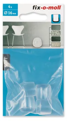 Produktbild von Rohrkappen Soft transparent 16 mm fix-o-moll