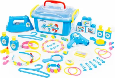 Produktbild von Polesie Schmink Beauty-Set 55-tlg. Schlümpfe Smurfs Kinder Spielset in Box Kiste