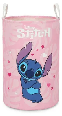 Zdjęcie produktu dla Koszyk na pranie 50 x 32 cm Stitch różowy – (Lilo i Stitch)