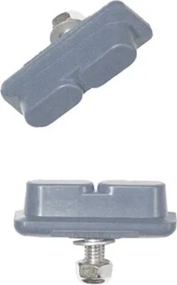 Produktbild von Kool-Stop Bremsschuhe T8 Continental V-Brake, Canti, L=37mm symm., für Alu/Stahl-Felgen, grau