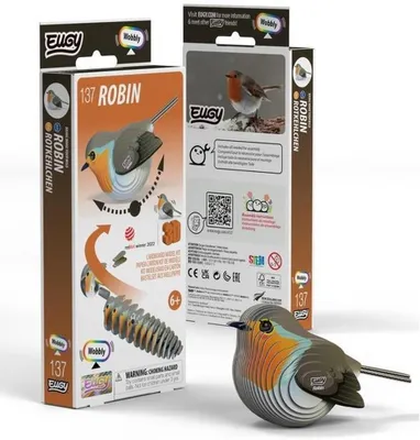 Zdjęcie produktu dla Eugy Eko Układanka 3D Rudzik Kołyszący