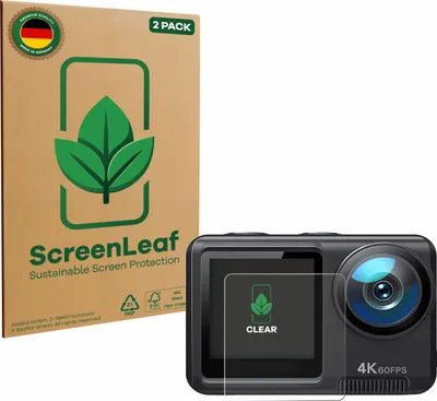 Produktbild von 2x ScreenLeaf Schutzfolie für Wolfang GA420 nachhaltiger Displayschutz Display Schutz Folie Klar Transparent