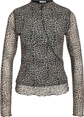 Produktbild von NOISY MAY Blusentop High Neck Mesh Allover-Print Größe: S