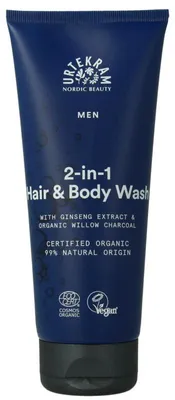 Productafbeelding van Urtekram Men haar en body wash (200 ml)