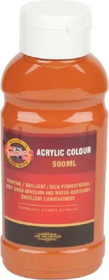 Zdjęcie produktu dla KOH-I-NOOR 0162764051LP Farba akrylowa 640 Light Brown 500 ml 1 szt.