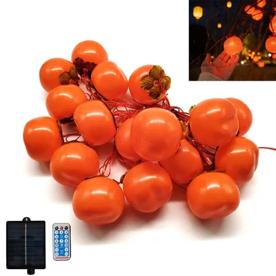 Produktbild von lichterkette rot, Festival Lichterkette Solar, Garten Deko Licht, Solar Stimmungslicht, 5 Meter 18-flammig