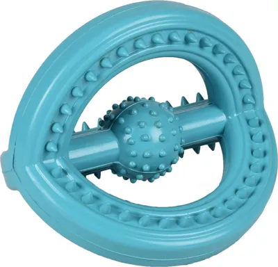 Immagine prodotto di Fenicottero giocattolo per cani in gomma Scrum Tri-Ring Ruffus blu