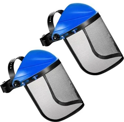 Immagine prodotto di Occhiali protettivi - Casco con visiera a catena regolabile - Adatto per la silvicoltura e il giardinaggio