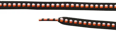 Produktbild von Schnürsenkel - schwarz-orange-weiß - ca. 100 x 0,8 cm - Schuhband