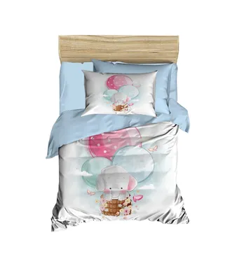 Produktbild von L'Essentiel Linge de Maison, PH160, Baby-Bettbezug-Set, Blau, 100 x 150 cm