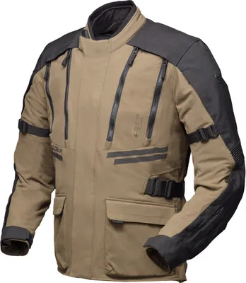 Zdjęcie produktu dla Wodoodporna tekstylna kurtka motocyklowa Modeka Lucano, piaskowy/czarny, S