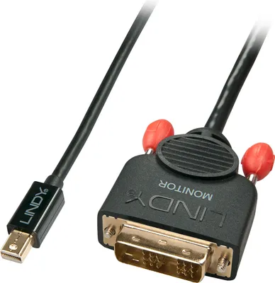 Produktbild von LINDY Mini-DisplayPort an DVI-D Kabel schwarz 1m