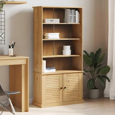 Produktbild von Bücherregal - Bücherregal aus Massivholz - Bücherregal - Aufbewahrungsschrank - Wandregal - Schrank aus Holz