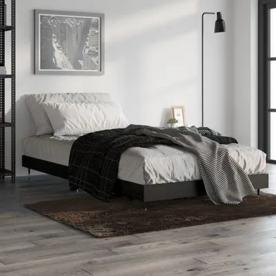 Produktbild von Bettgestell Schwarz 90x200 cm Holzwerkstoff , Klassische Betten Design 2024