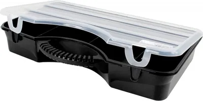 Produktbild von Kleinteilebox 10 Fächer Sortierbox, Farbe:Schwarz