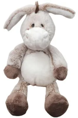 Immagine prodotto di Peluche a forma di asino, 30 cm, marrone, ideale per bambini