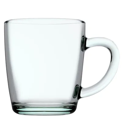 Immagine prodotto di Pasabahce 55531 (verde) Tazza da tè in vetro con manico Basic 340 ml (set di 2)
