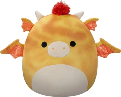 Produktbild von Jazwares SQCR05480 - Squishmallows - Dieric, der gelbe Drache, Plüschfigur, 40 cm