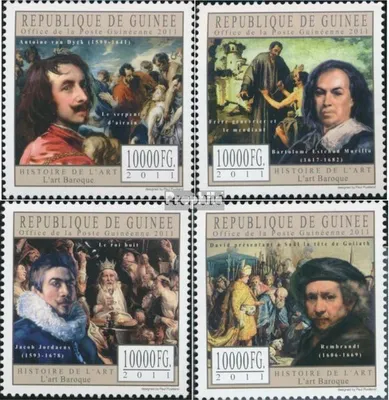Produktbild von Briefmarken Guinea 2011 Mi 8798-8801 (kompl. Ausgabe) postfrisch Barocke Kunst
