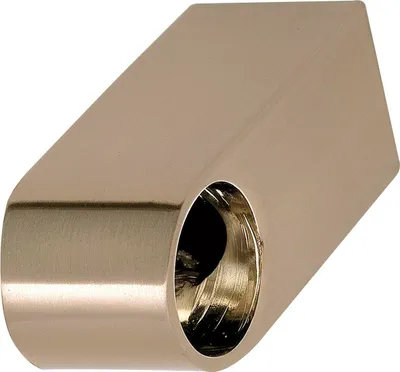 Produktbild von Rohrhalter Modern eckig, Zamak Edelstahl Effekt