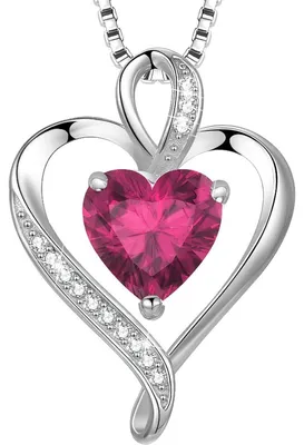Immagine prodotto di Collana in argento 925 con cuore, placcata in oro rosa e oro, per donna. Ciondolo a forma di cuore. Gioiello, regalo per donna, amica. Ipoallergenico