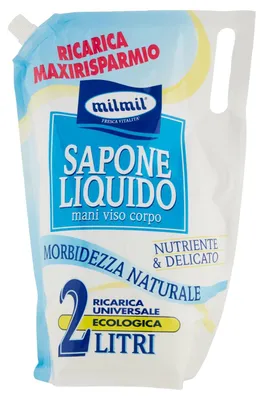 Produktbild von milmil Flüssigseife Nutritiv&Delikat 2,0 Liter Nachfüll