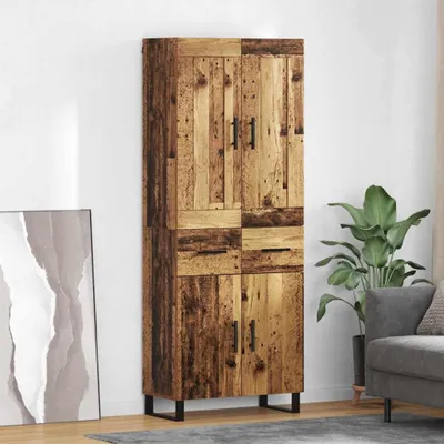 Produktbild von vidaXL Highboard 2 Stk. Altholz 69,5 x 34 x 180 cm