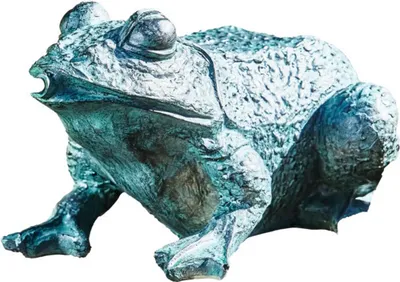 Produktbild von Teichfigur HEISSNER Frosch mit Pumpe bis zu 250 l/h, solarbetrieben mit Pumpe und Solarpannel mit 3 m Anschlusskabel