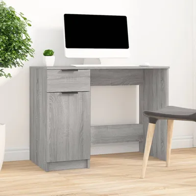 Obrázek produktu pro vidaXL Psací stůl Grey Sonoma 100x50x75 cm Materiál na bázi dřeva - Psací stoly - Kancelářské stoly - Počítačový stůl
