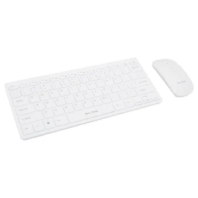 Immagine prodotto di Tastiera per PC+mouse senza fili BLOW KM-2 bianco