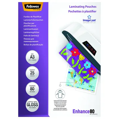 Produktbild von Fellowes ImageLast A3 80 mic - 25 Stück