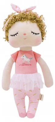 Produktbild von Metoo Puppe Mädchen mit Einhorn Plüschtier 34cm