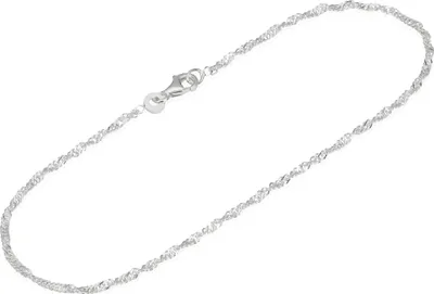 Produktbild von 23cm 925 Sterling Silber Armband Singapur 2mm 1,3g5443