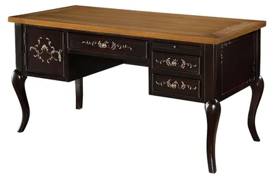 Productafbeelding van Secretaire in koloniale stijl, bureau, kantoormeubels, tafels, klassiek bureau