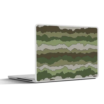 Produktbild von MuchoWow® Laptop Aufkleber Sticker Cover Camouflage - Muster - Armee 25x18 cm - Laptop-Deko