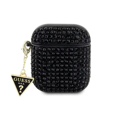 Produktbild von Etui Erraten Gua2Hdgtpk Na Airpods 1/2 - Czarne Strass Dreieck Charme