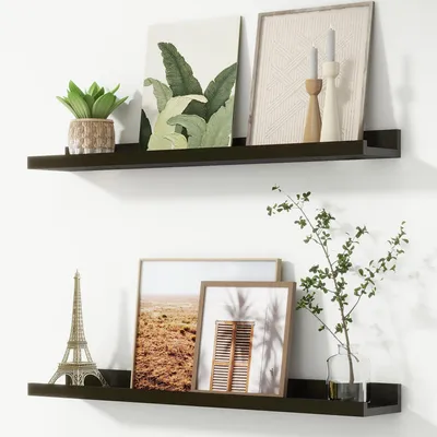 Schwebende Bilderleiste, 76 cm, Set von 2, Wandmontage