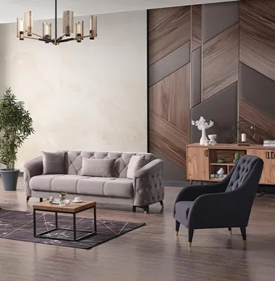 Produktbild von Sofa Polstergarnitur Sitzgarnitur Wohnlandschaft Couch Sitzgarnitur Lounge 2+1