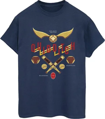 Produktbild von Harry Potter - "Quidditch Golden Snitch" T-Shirt für Damen BI28103 (3XL) (Marineblau)