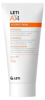 Image de LETI AT4 Crème Intensive - Soin cutané aigu en cas de sécheresse extrême ou d'eczéma atopique aigu, 100 ml de crème