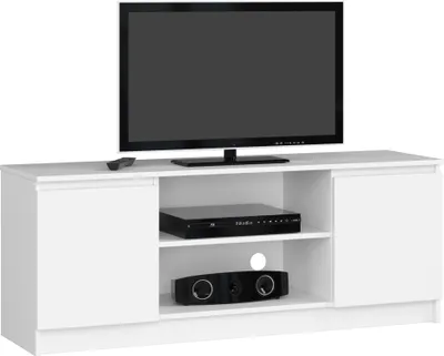 Produktbild von Akord Tv-Lowboard 2 Türen 1 Fach Weiß 140X40X55 Cm