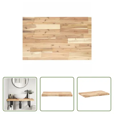 Obrázek produktu pro The Living Store Umyvadlová deska neošetřená 80x50x4 cm z masivního dřeva akácie