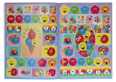 Productafbeelding van Duckiez kleurboek met stickerborden met smiley-gezicht
