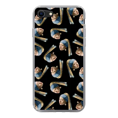 Produktbild von MuchoWow® Handyhülle Schutzhülle Hülle für iPhone 8 Das Mädchen mit dem Perlenohrring - Muster - Vermeer Silikon Softcase Handy Hülle - Schutzhaube