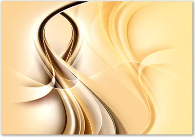 Produktbild von Tulup® Glas-Bild - 100 x 70 - Wandbild aus Glas - Wandkunst - Wandbild hinter gehärtetem Sicherheitsglas - Kunst: modern & klassisch - Abstrakte Wellen - Gelb