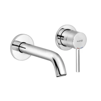 Image de KLUDI BOZZ Mitigeur monocommandé mural encastré pour lavabo à deux trous, saillie 180mm, 382440576
