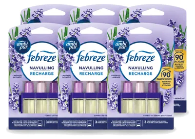 Productafbeelding van 6 x Ambi Pur 3Volution navulling lavendel, 20 ml - voordeelverpakking - 6 stuks