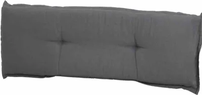 Produktbild von Bankauflage >Panama< in grau, 50% Baumwolle, 45% Polyester - 110x8x48cm (BxHxT)